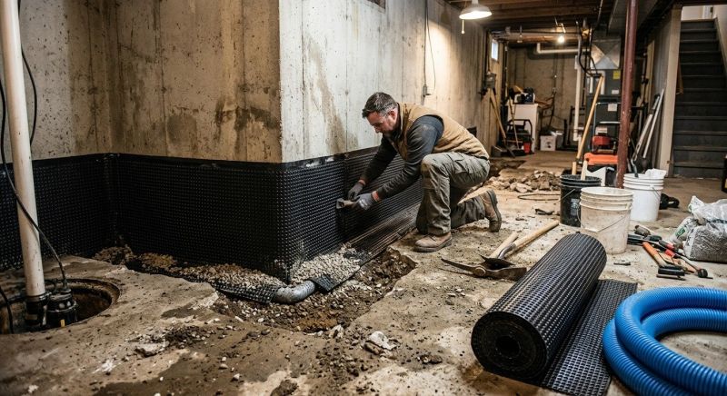 Basement Leak Repair in Fredericksburg, VA