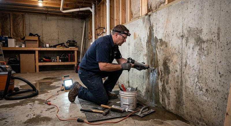 Basement Leak Repair in Fredericksburg, VA