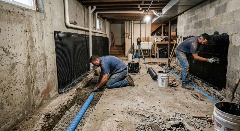 Basement Seepage Repair in Greenville, SC