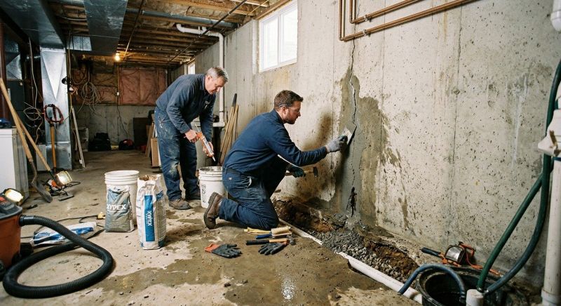Leaking Basement Repair in Fredericksburg, VA