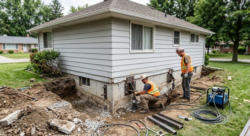 Sinking Foundation Repair in Sarasota, FL