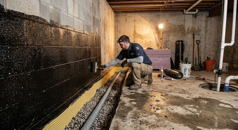 Wet Basement Repair in Fredericksburg, VA
